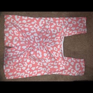 Pink cheetah print Ryderwear scrunch leggings